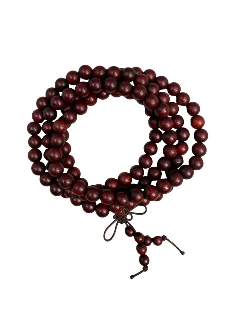 Natural Blood Sandalwood Mala Prayer 108 Beads Necklace/Bracelet 8mm 28.9g